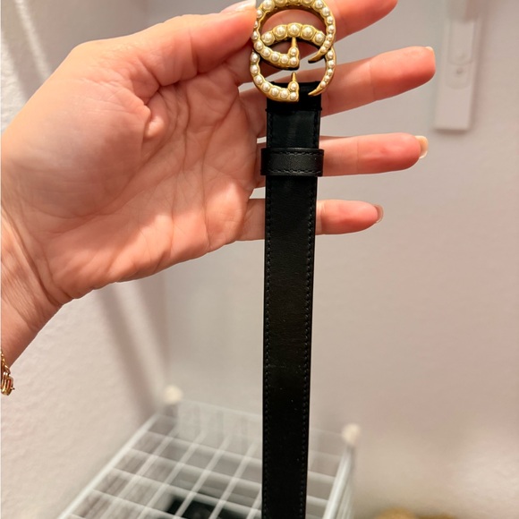 GG MARMONT THIN BELT WITH PEARLS - like new! - Picture 3 of 6